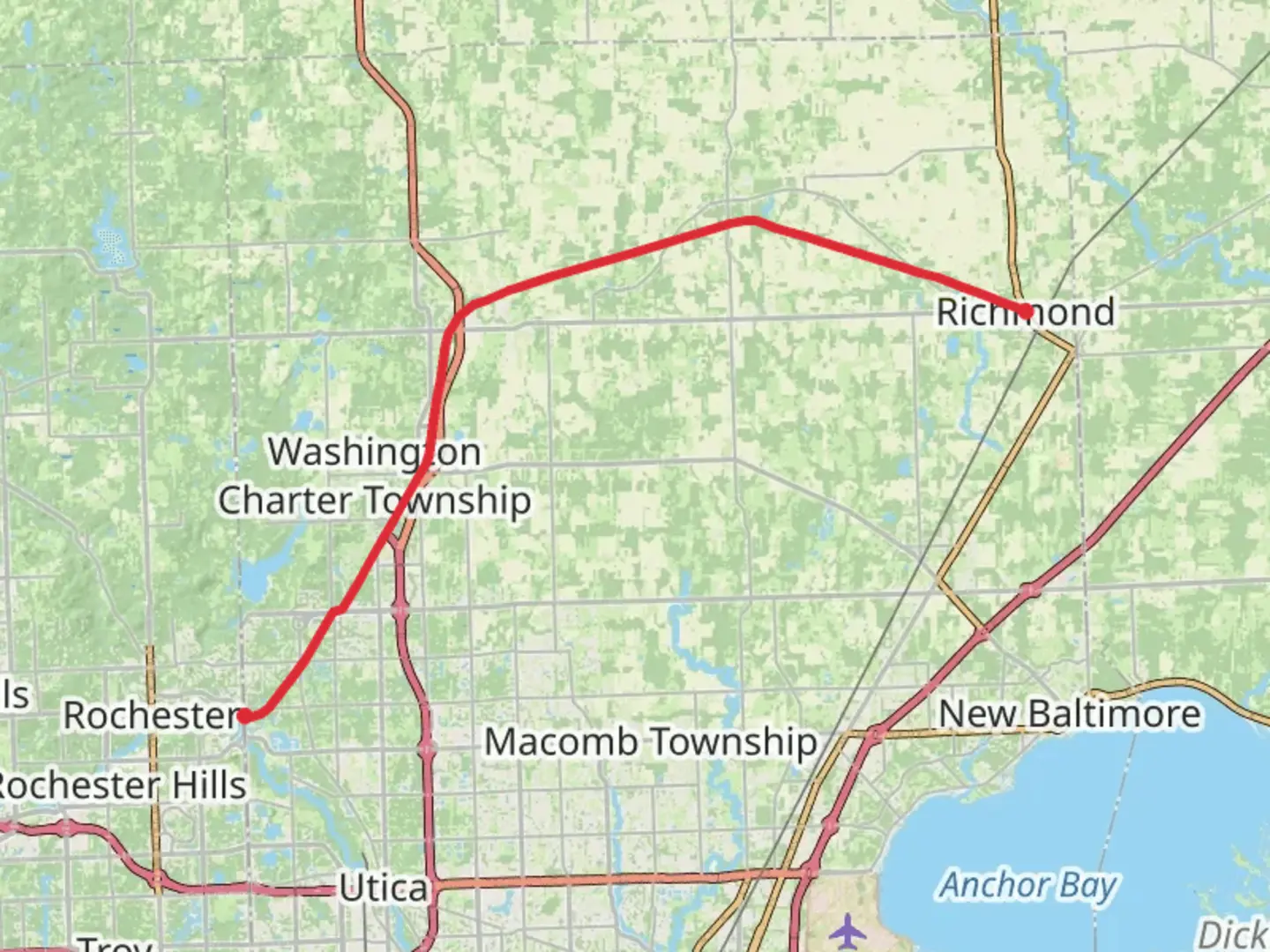 An image depicting the trail Macomb Orchard Trail and its surrounding area.