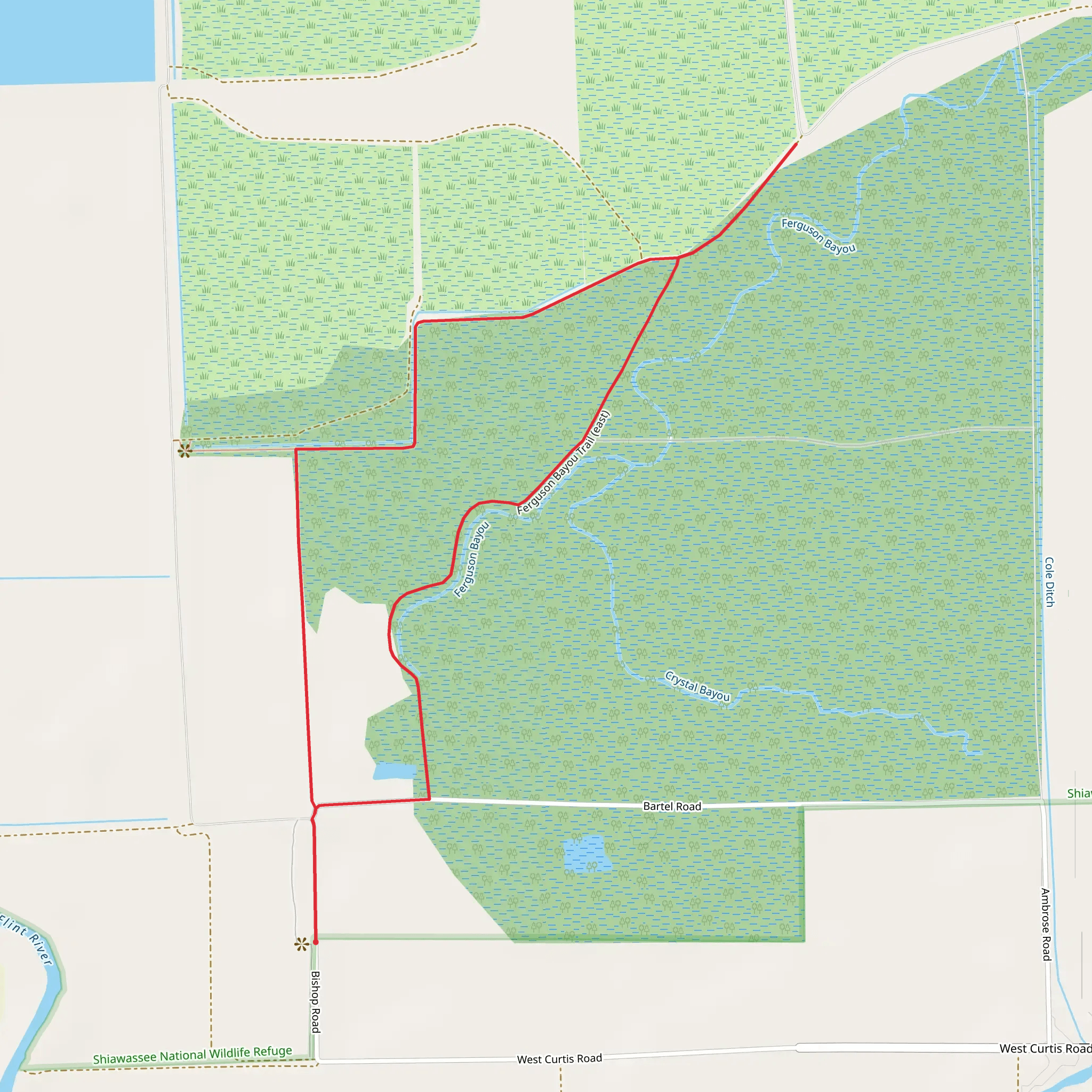 Ferguson Bayou Loop mobile static map