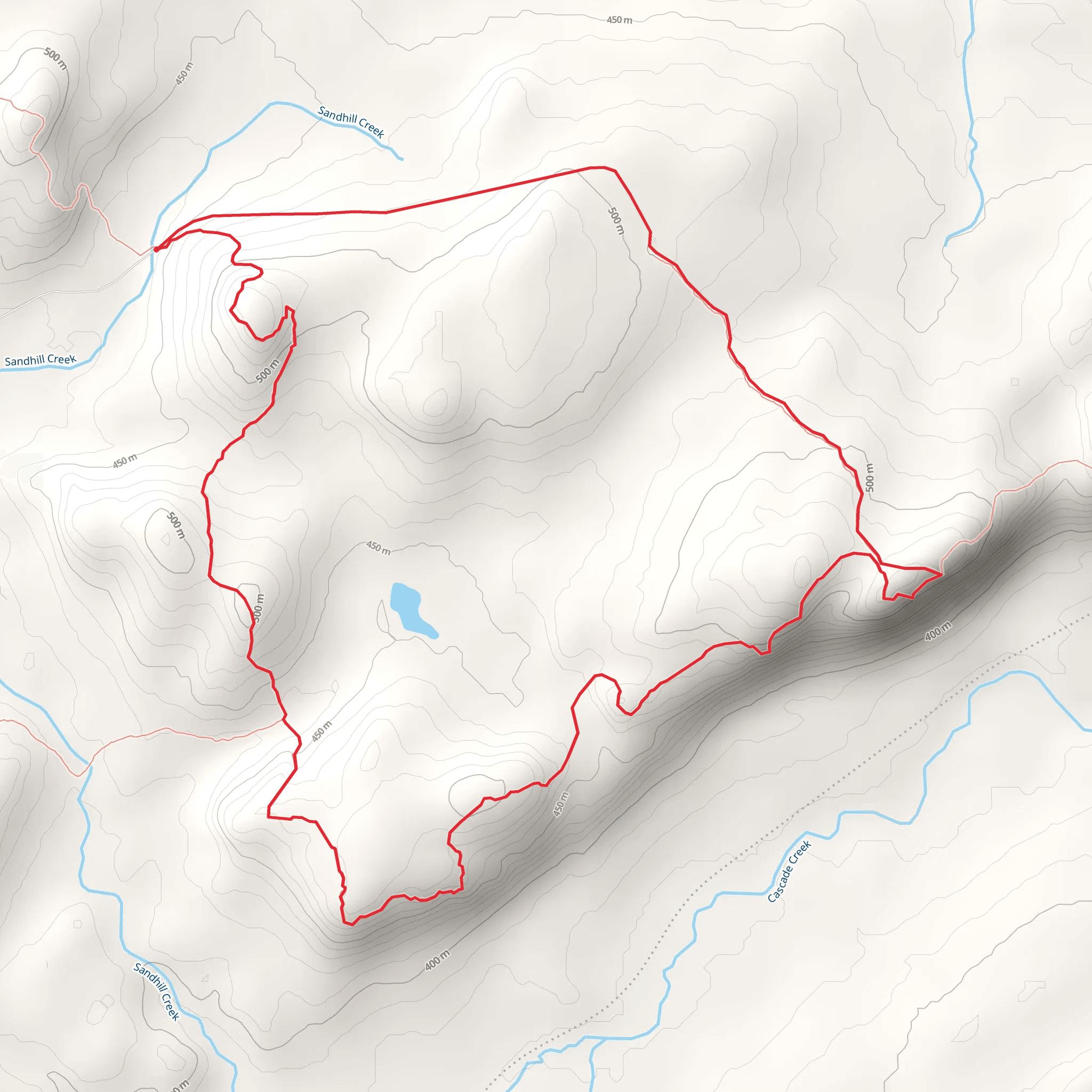 Sandhill Creek and Trap Hills Loop via NCT mobile static map