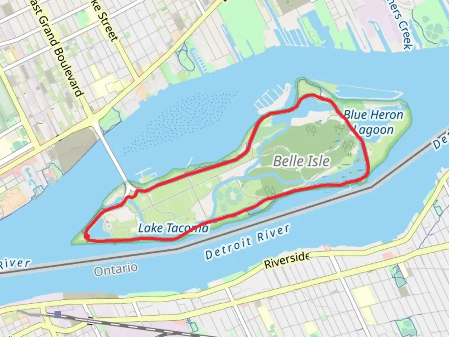 An image depicting the trail Iron Belle Loop Trail and its surrounding area.