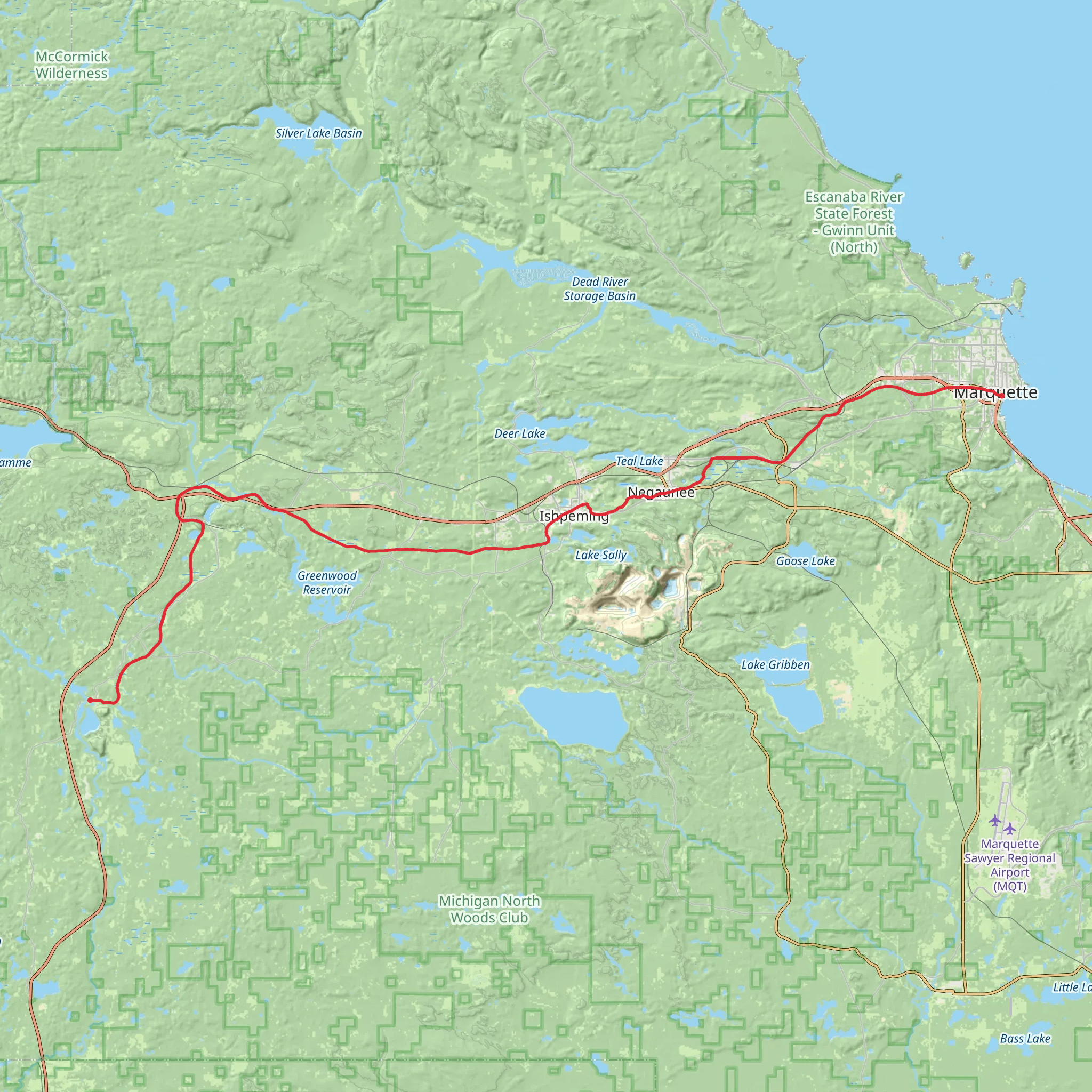 Iron Ore Heritage Trail mobile static map