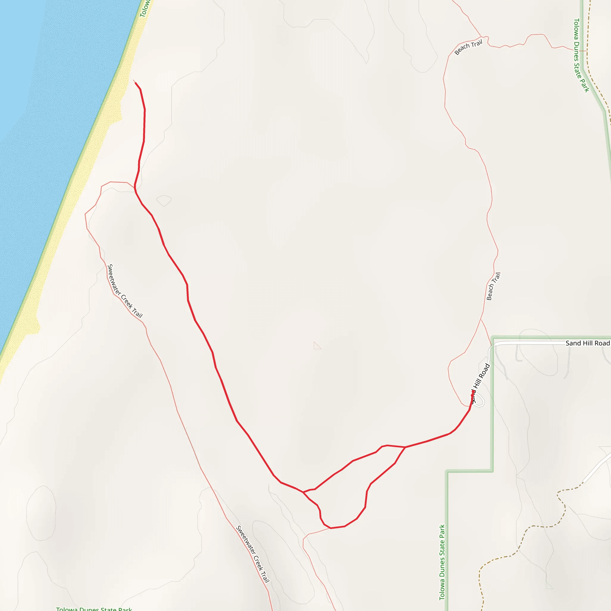 Sweetwater Creek Trail mobile static map