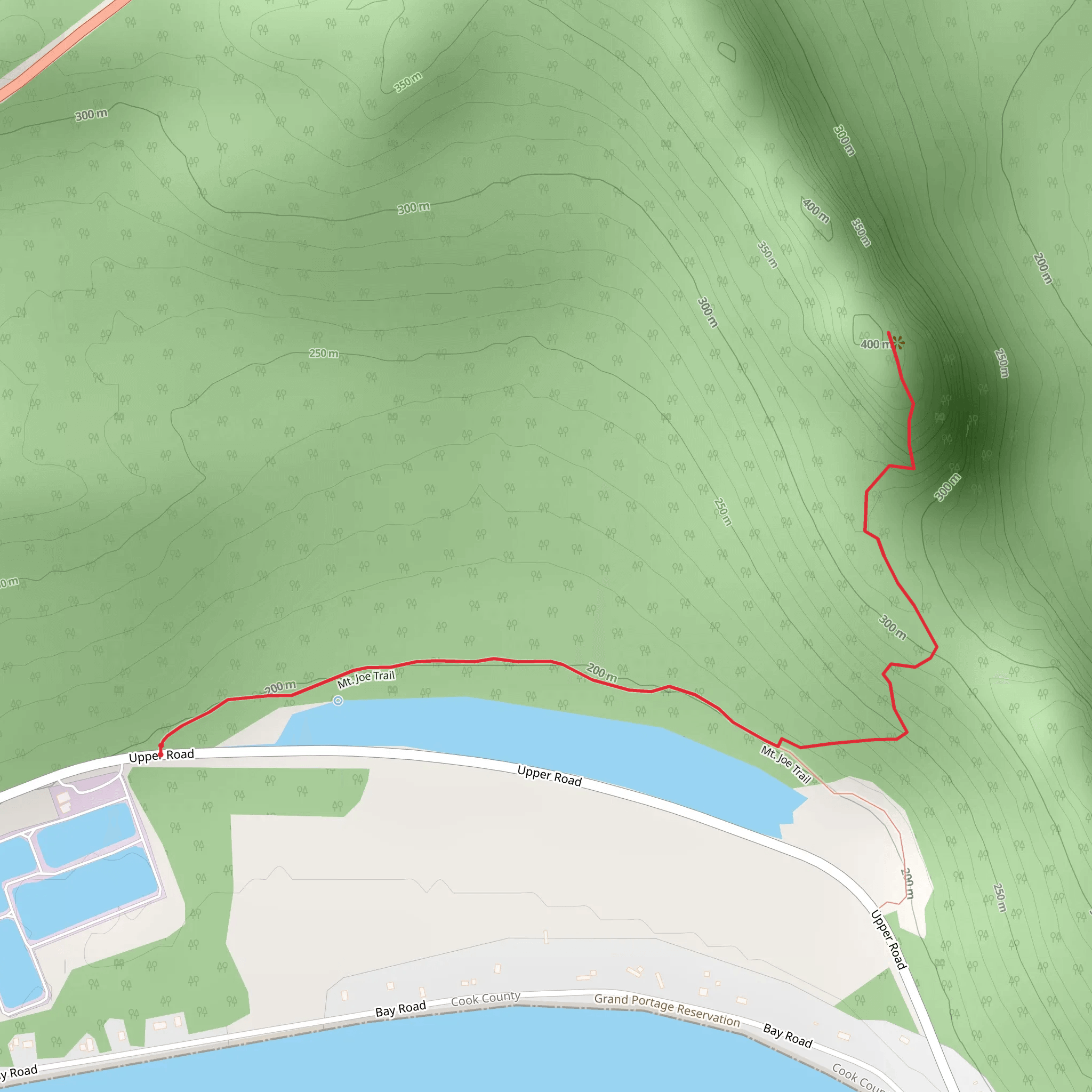 Mt Joe Trail - Upper Road mobile static map