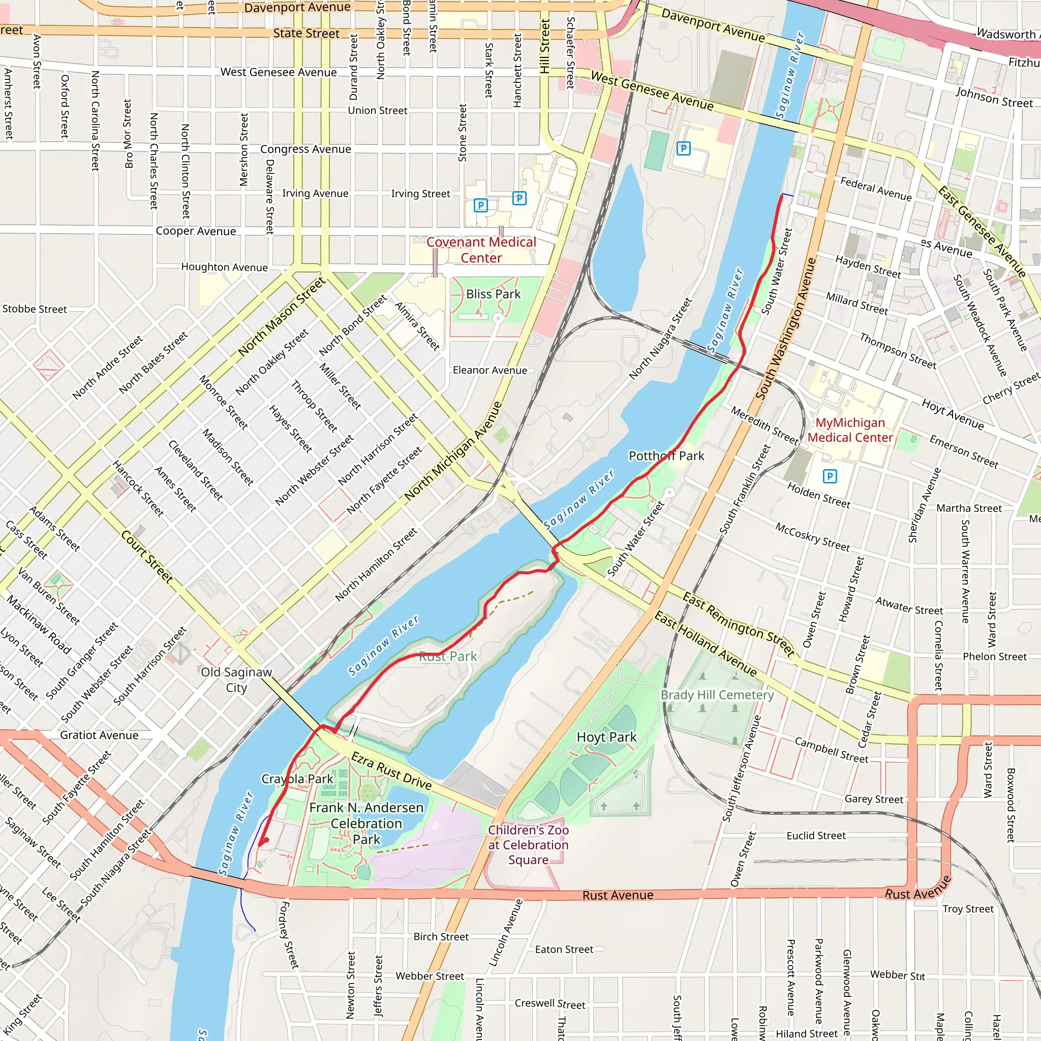 Lake Linton and Patthoff Park mobile static map