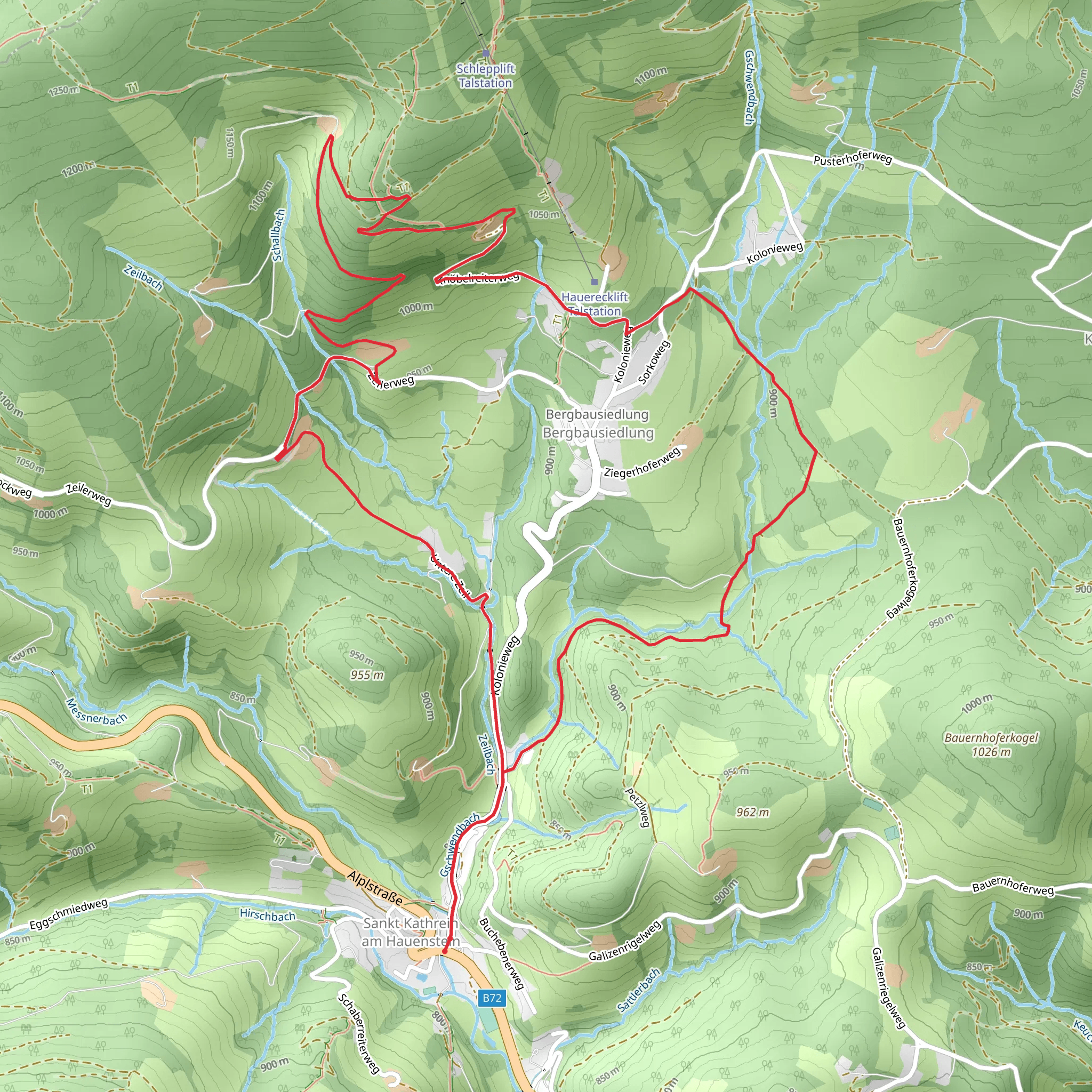 Katharinenstein Trail mobile static map