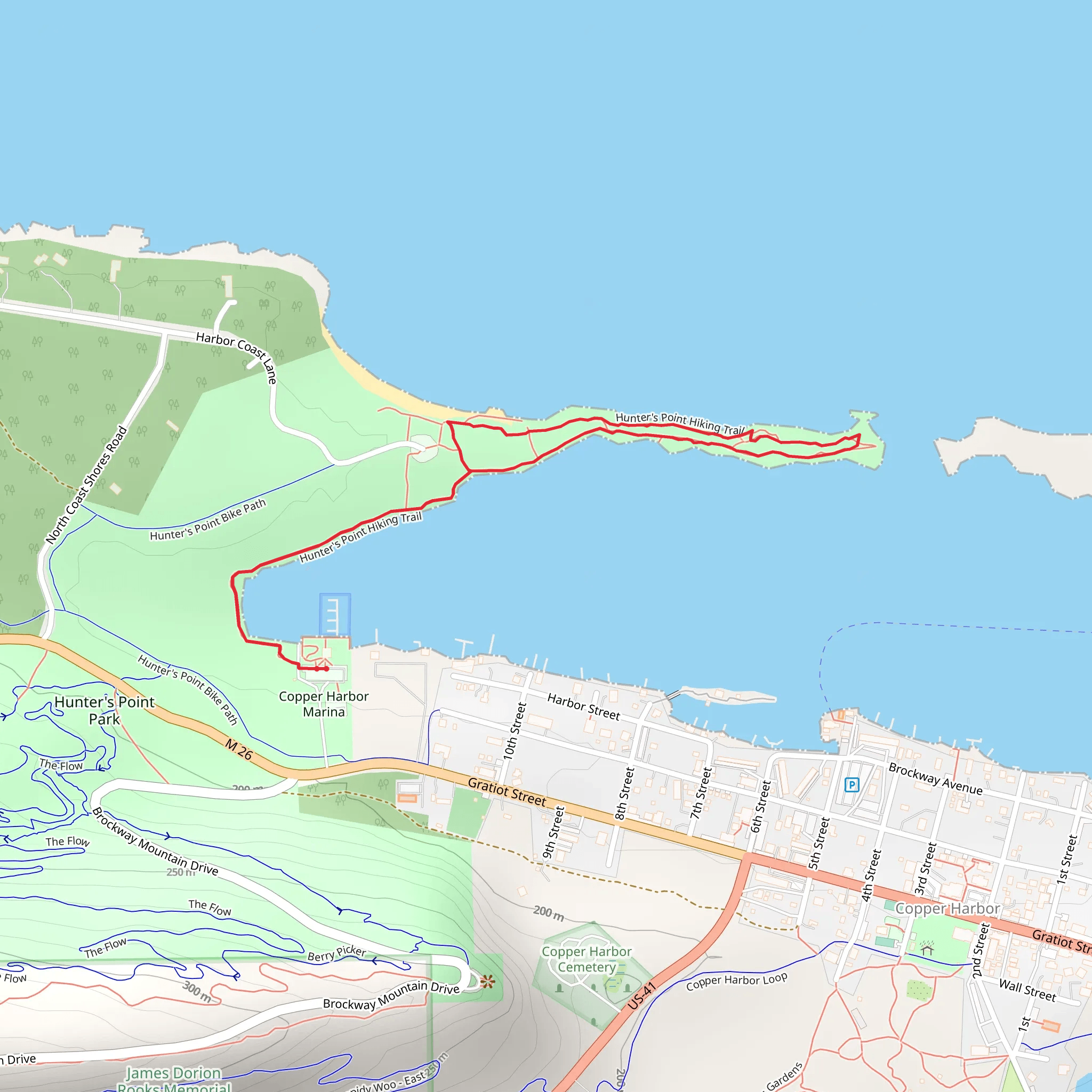 Hunter Point Loop mobile static map