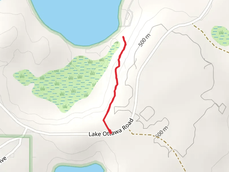 Orvilles Bench Trail mobile static map