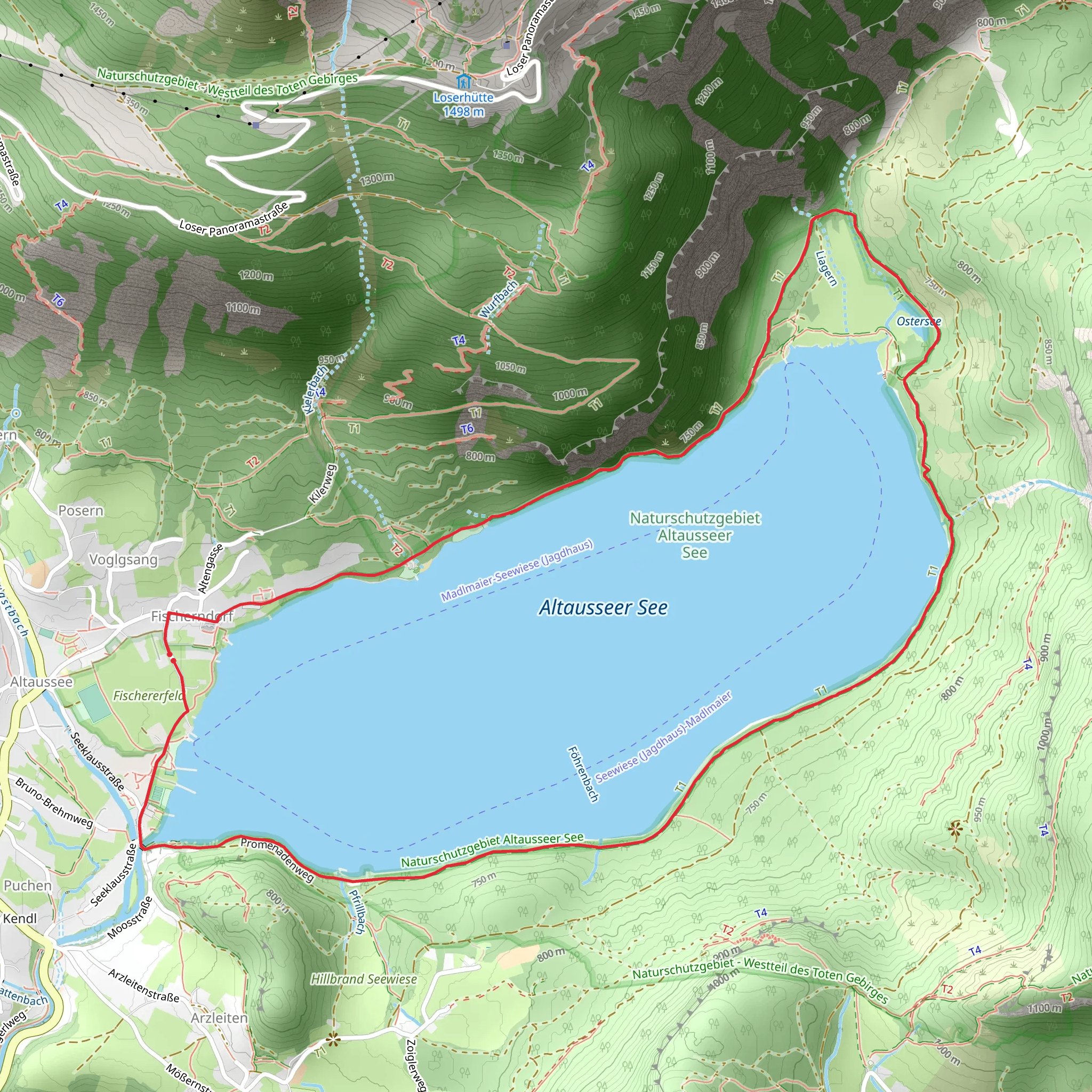 Altaussee Lake Loop mobile static map
