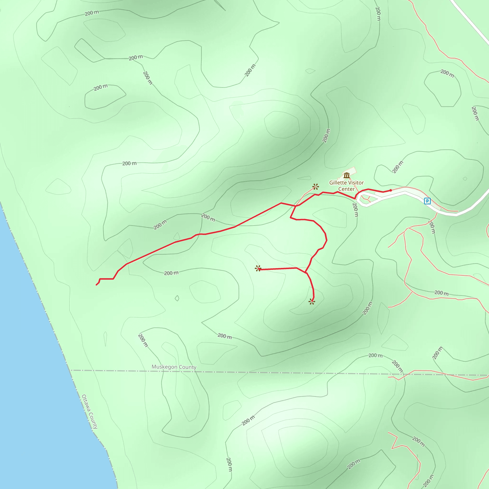P J Hoffmaster Park mobile static map