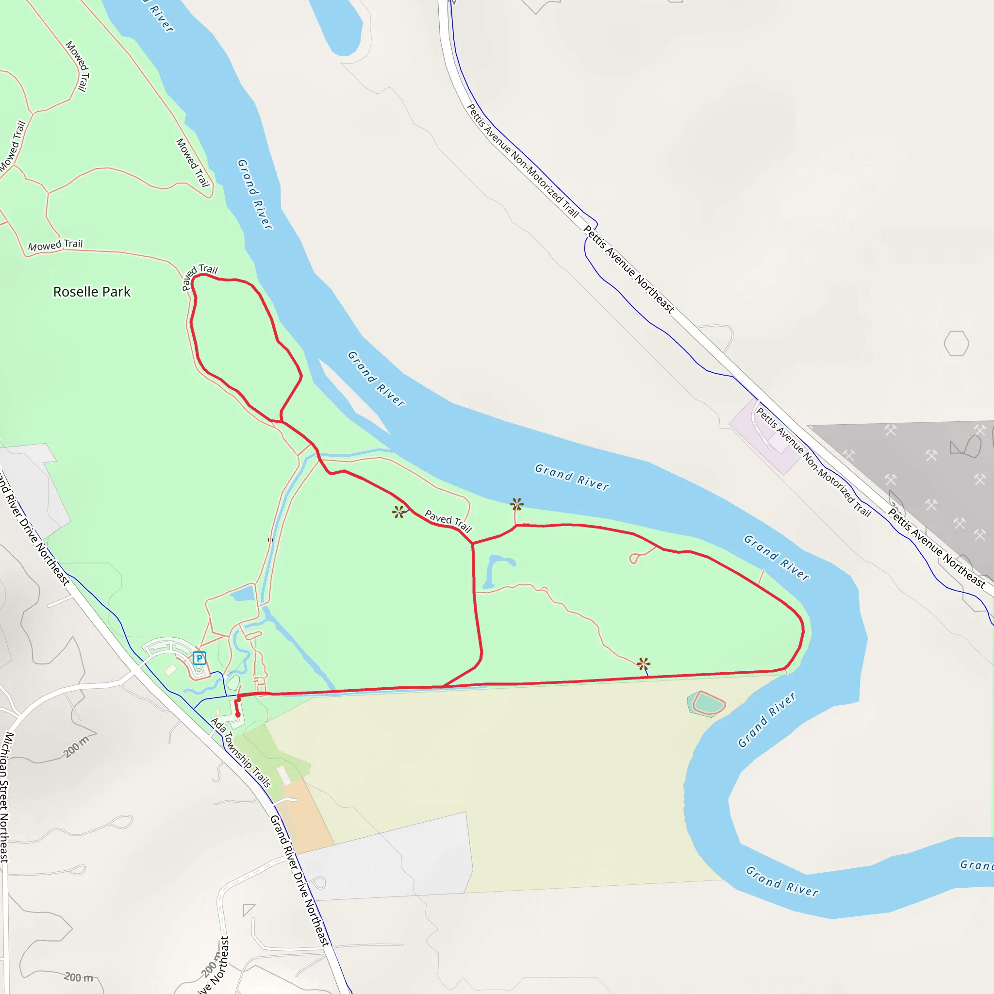 Grand River - Roselle Park Loop mobile static map