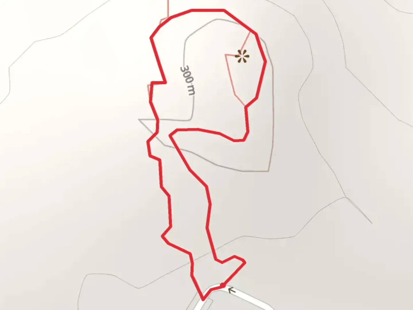 An image depicting the trail Thomas Rock Access Loop and its surrounding area.