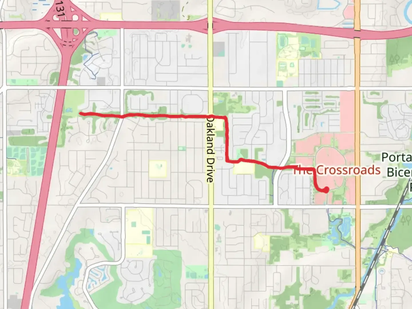 An image depicting the trail Portage Way and its surrounding area.