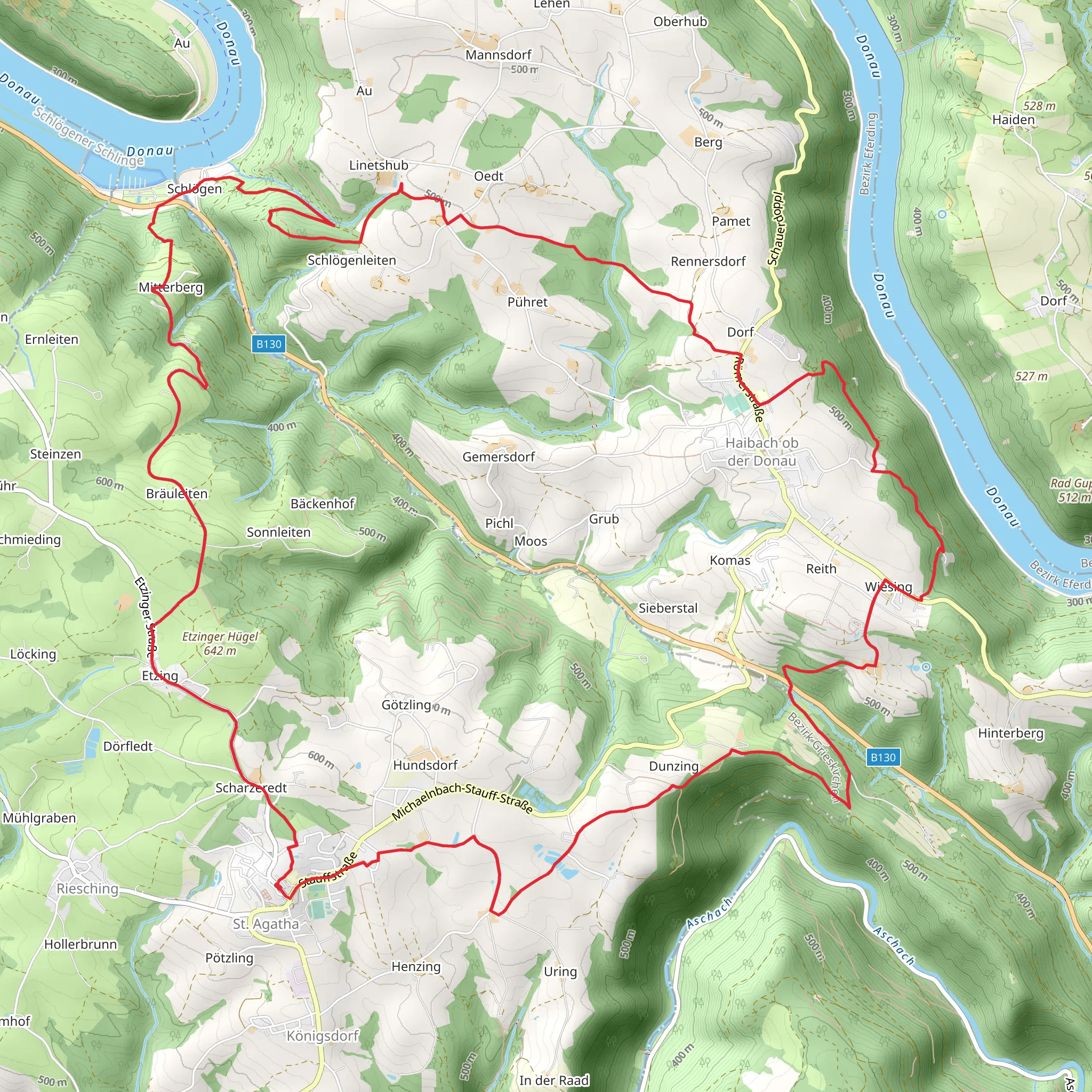 St Agatha - Es muss sein Trail mobile static map