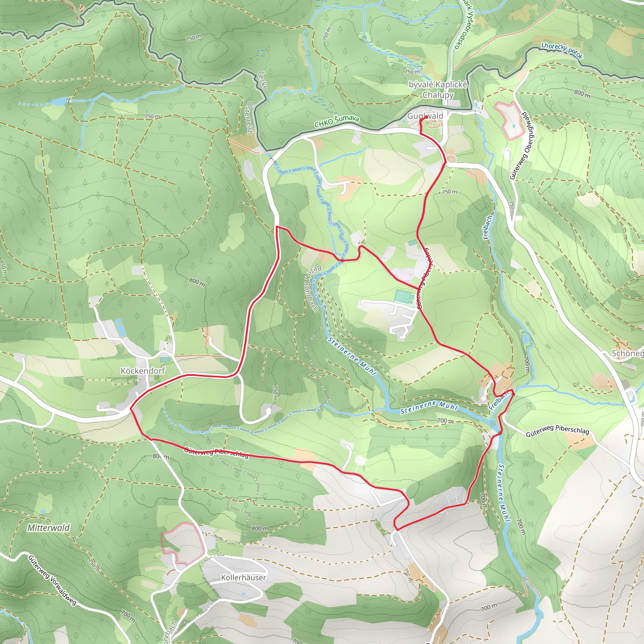 V1 Guglwald Runde mobile static map