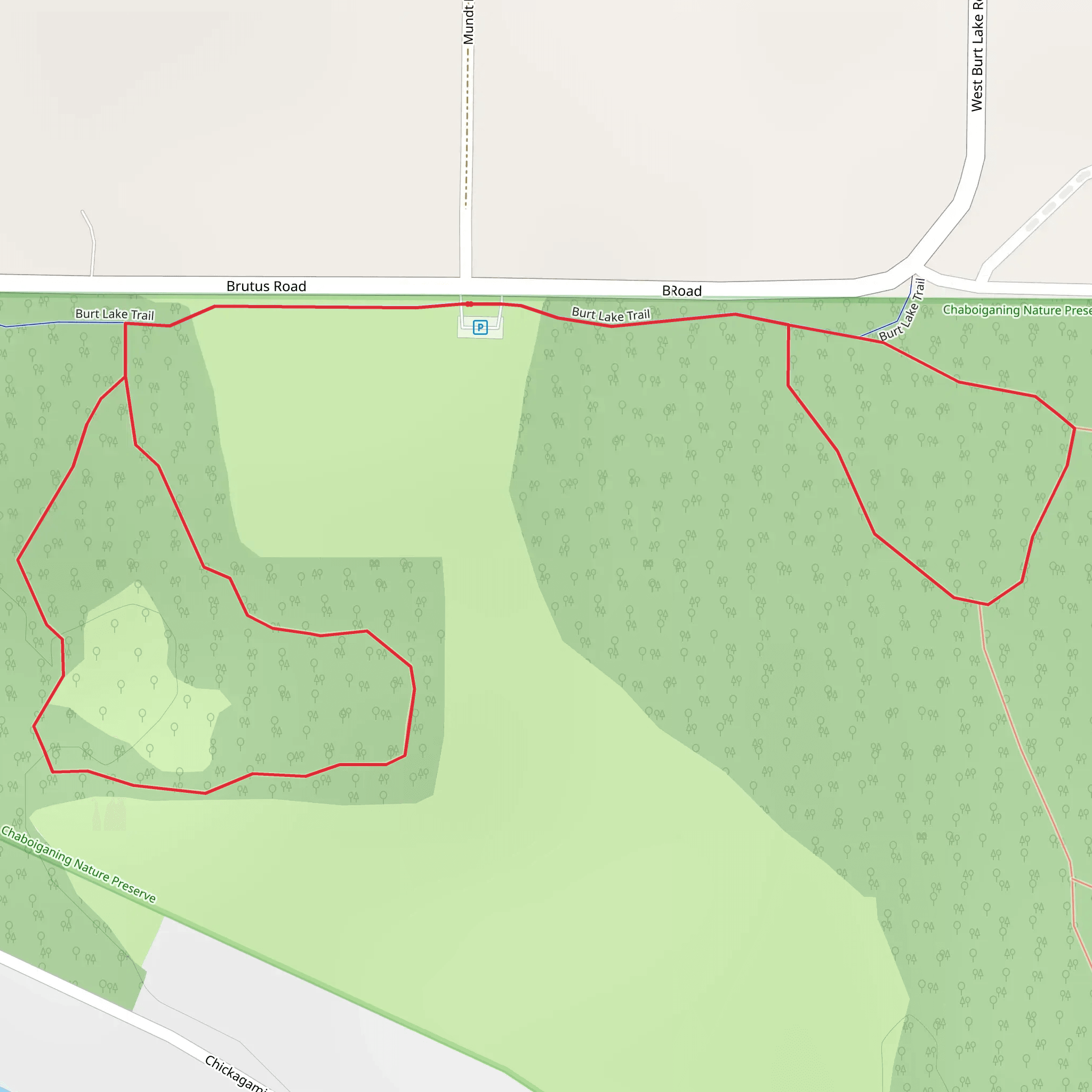 Brutus Road Loop mobile static map