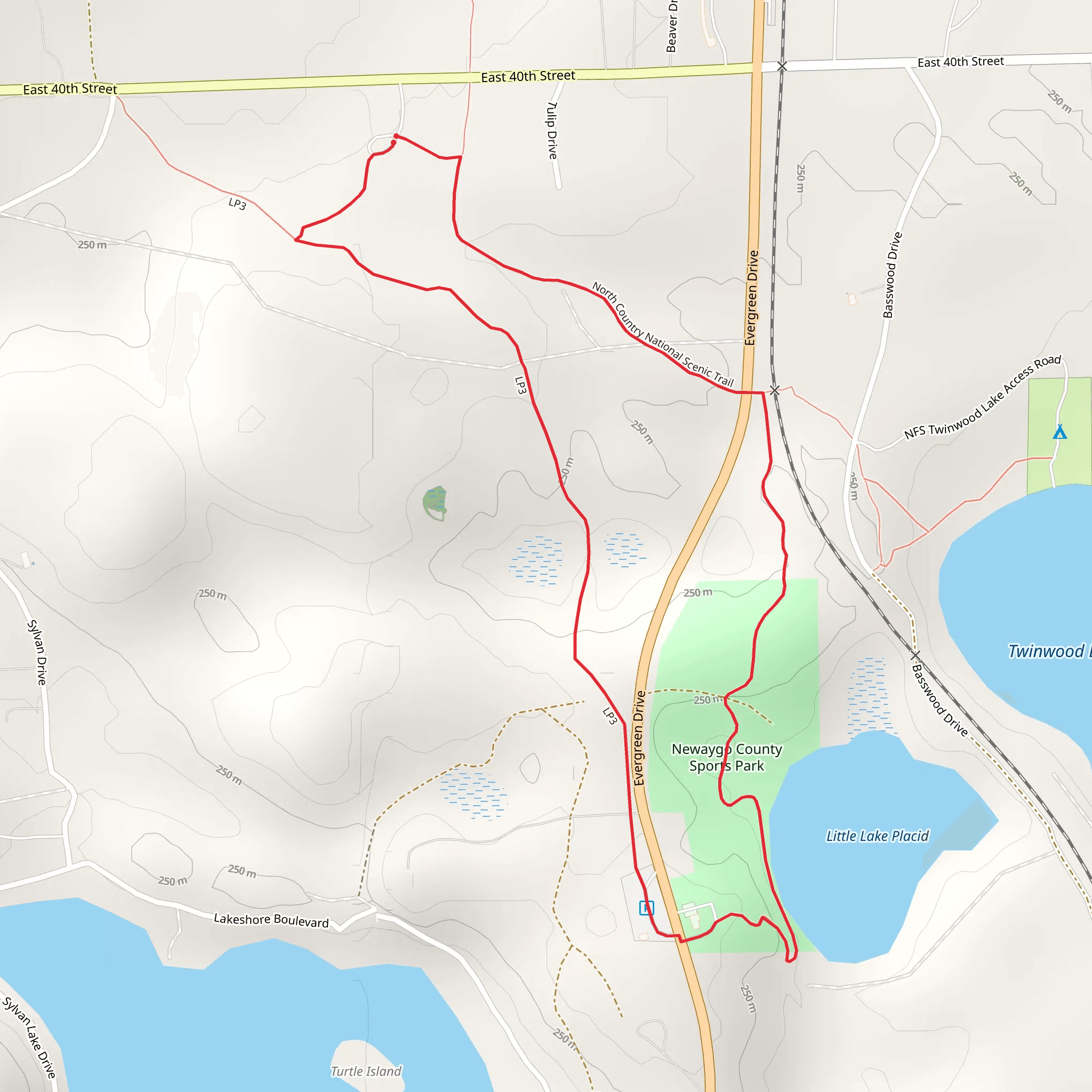Little Lake Placid via NCT mobile static map