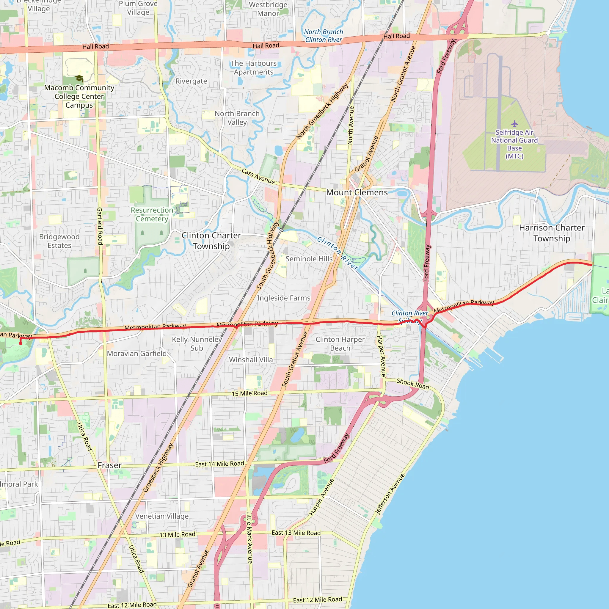 Harrison Township Freedom Path mobile static map