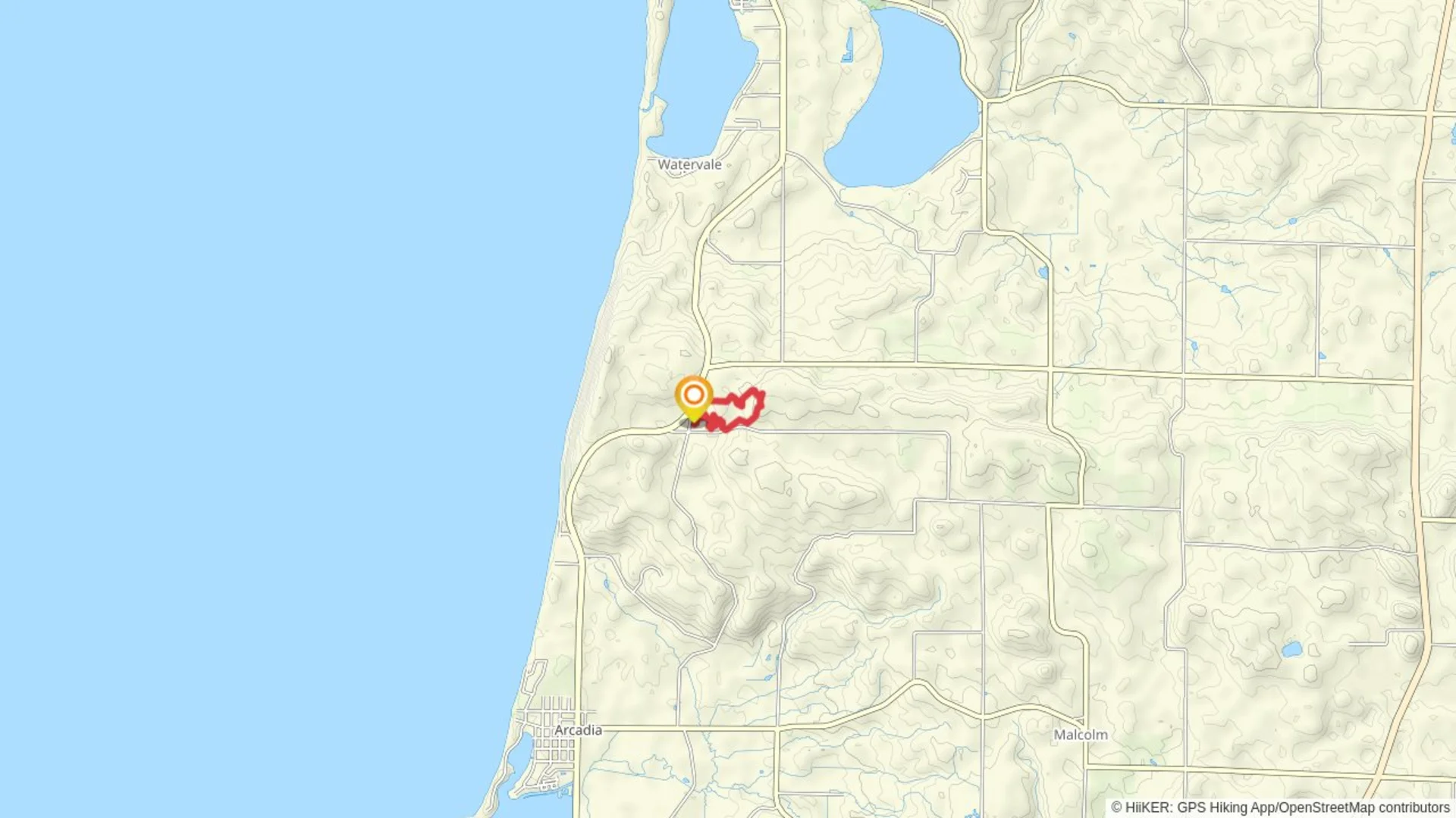 An image depicting the trail Chestnut Loop and its surrounding area.