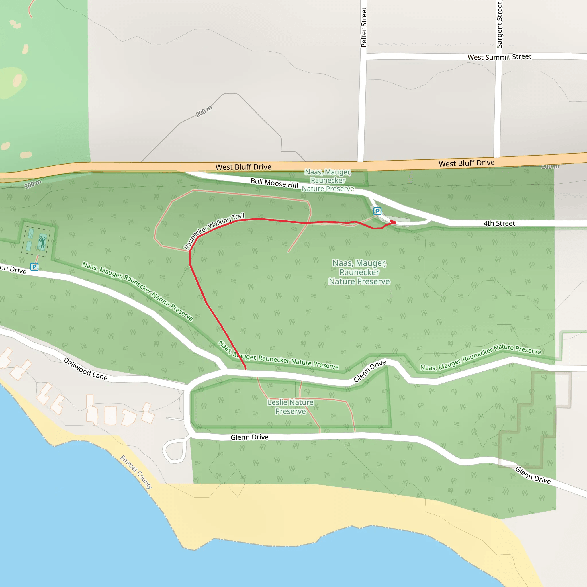 Raunecker Walking Trail mobile static map