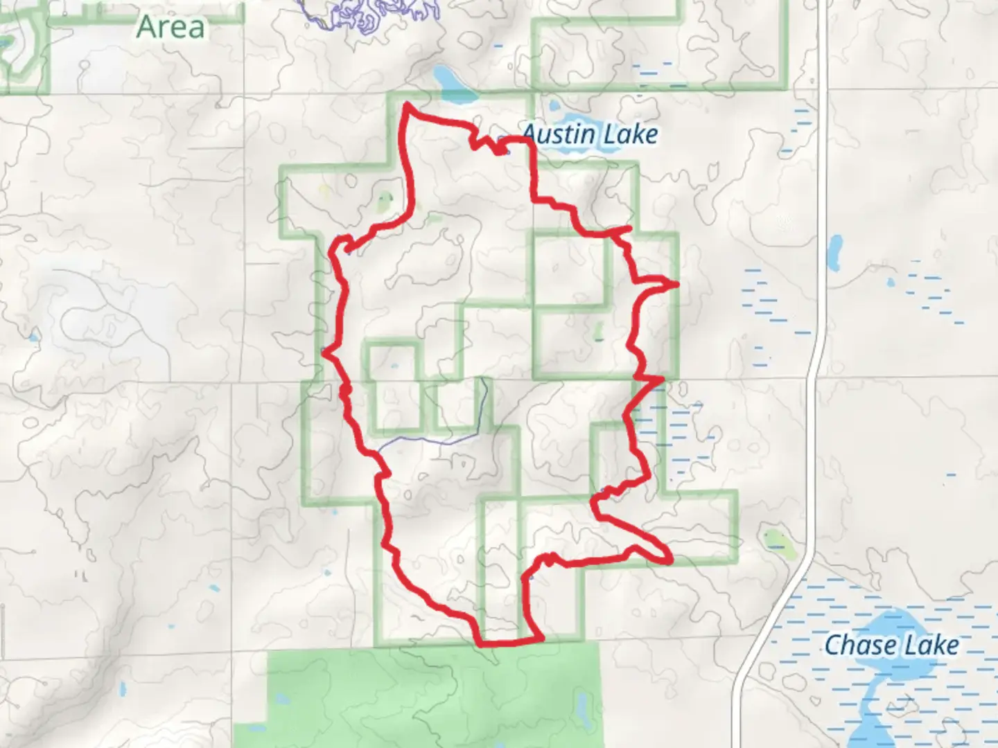 An image depicting the trail Egypt Valley Sector 1, 2, 3 and 4 Loop and its surrounding area.