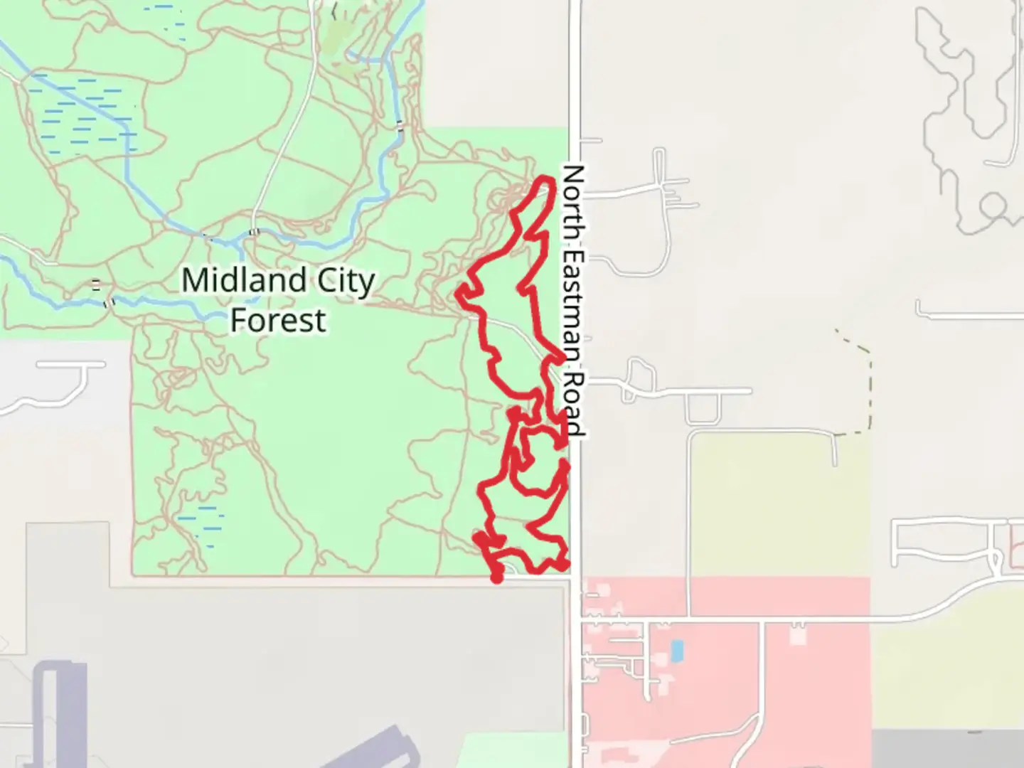 An image depicting the trail Gnu Loop and its surrounding area.