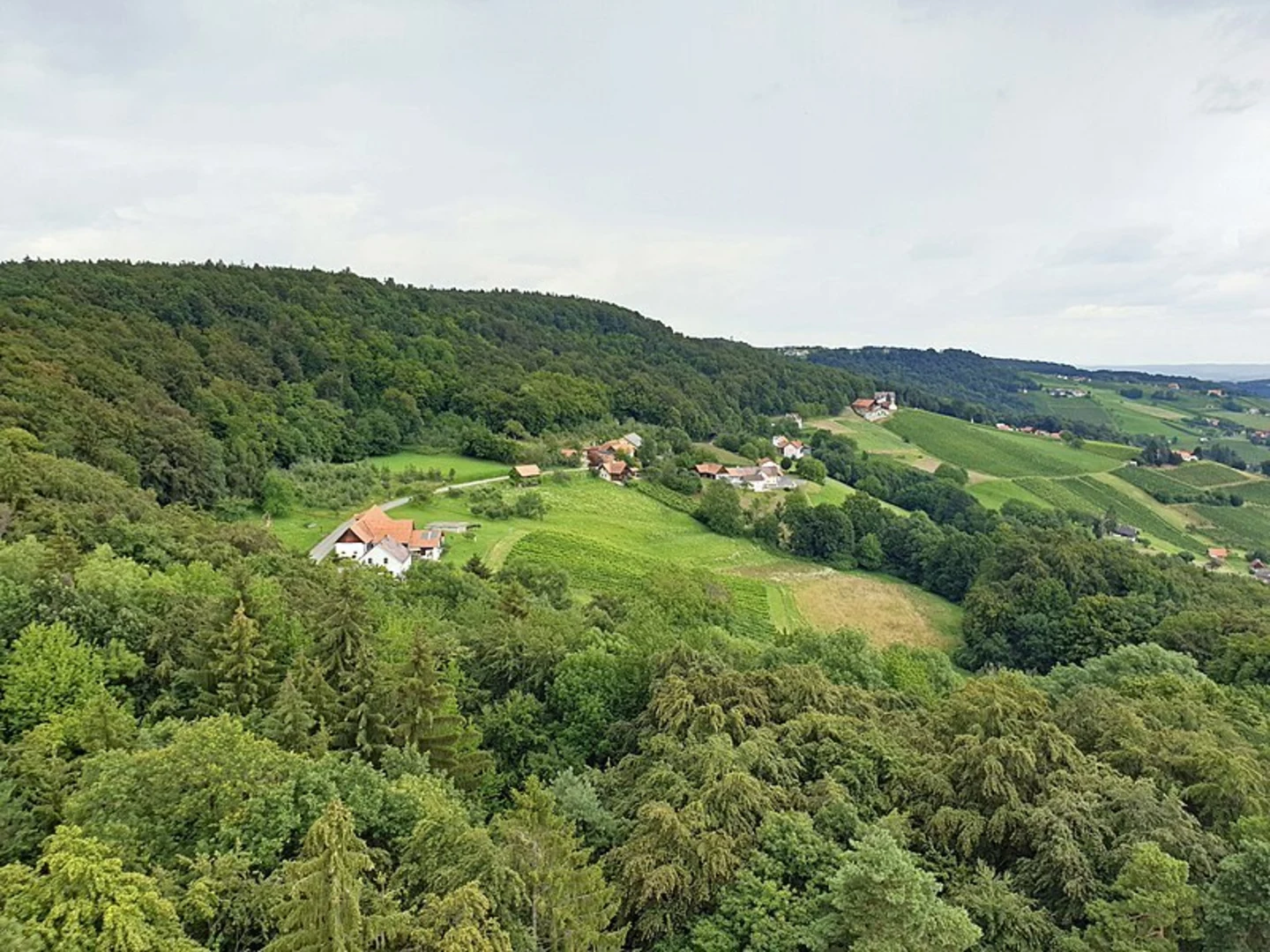 An image depicting the trail Sankt Anna Am Aigen - Wine Trail and its surrounding area.