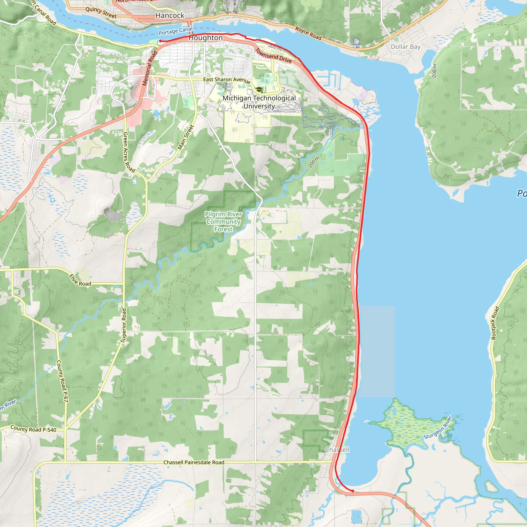 Soo Line Railroad mobile static map