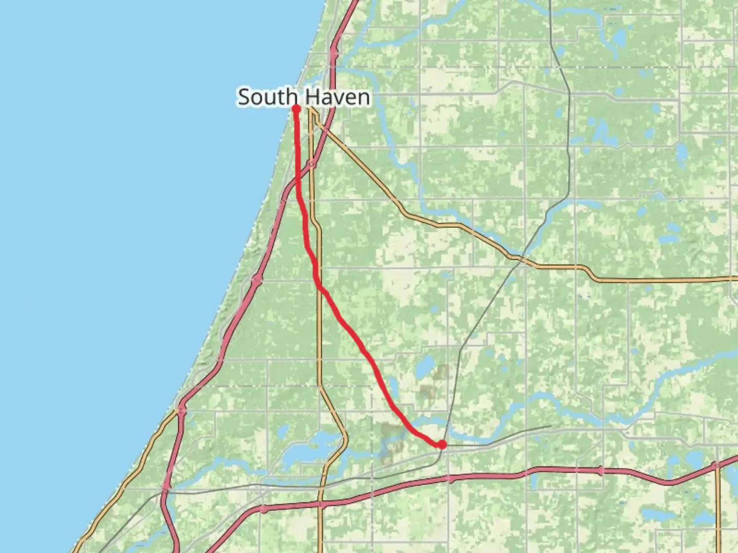 An image depicting the trail Van Buren Trail - Hartford and its surrounding area.