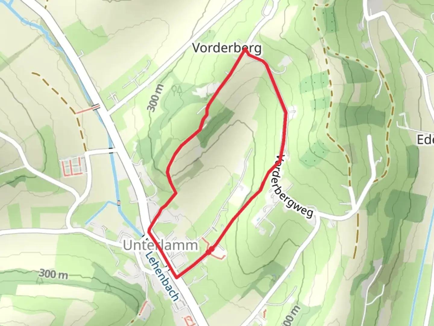 An image depicting the trail Bernadette Weg and its surrounding area.