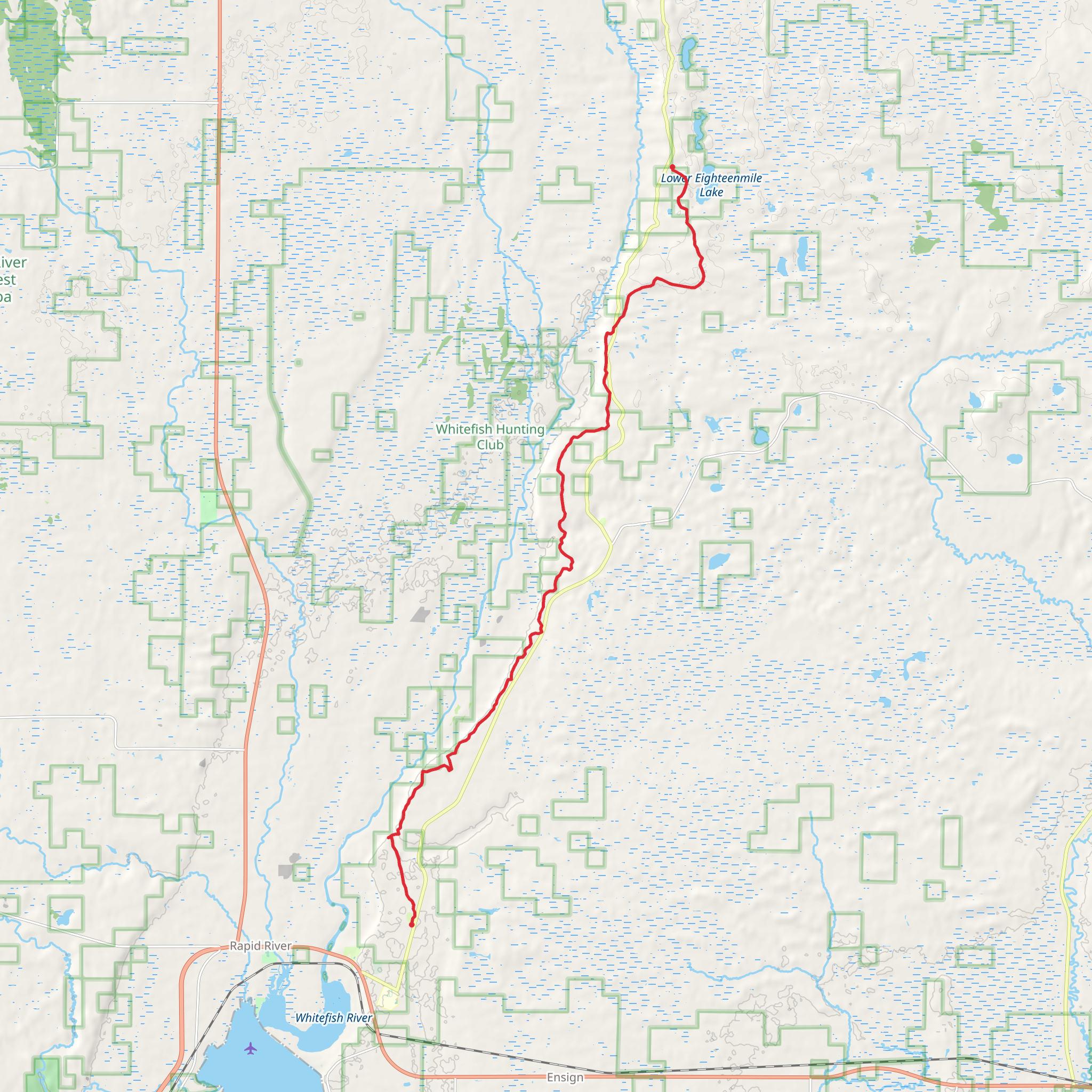 Bay de Noc – Grand Island National Recreation Trail mobile static map