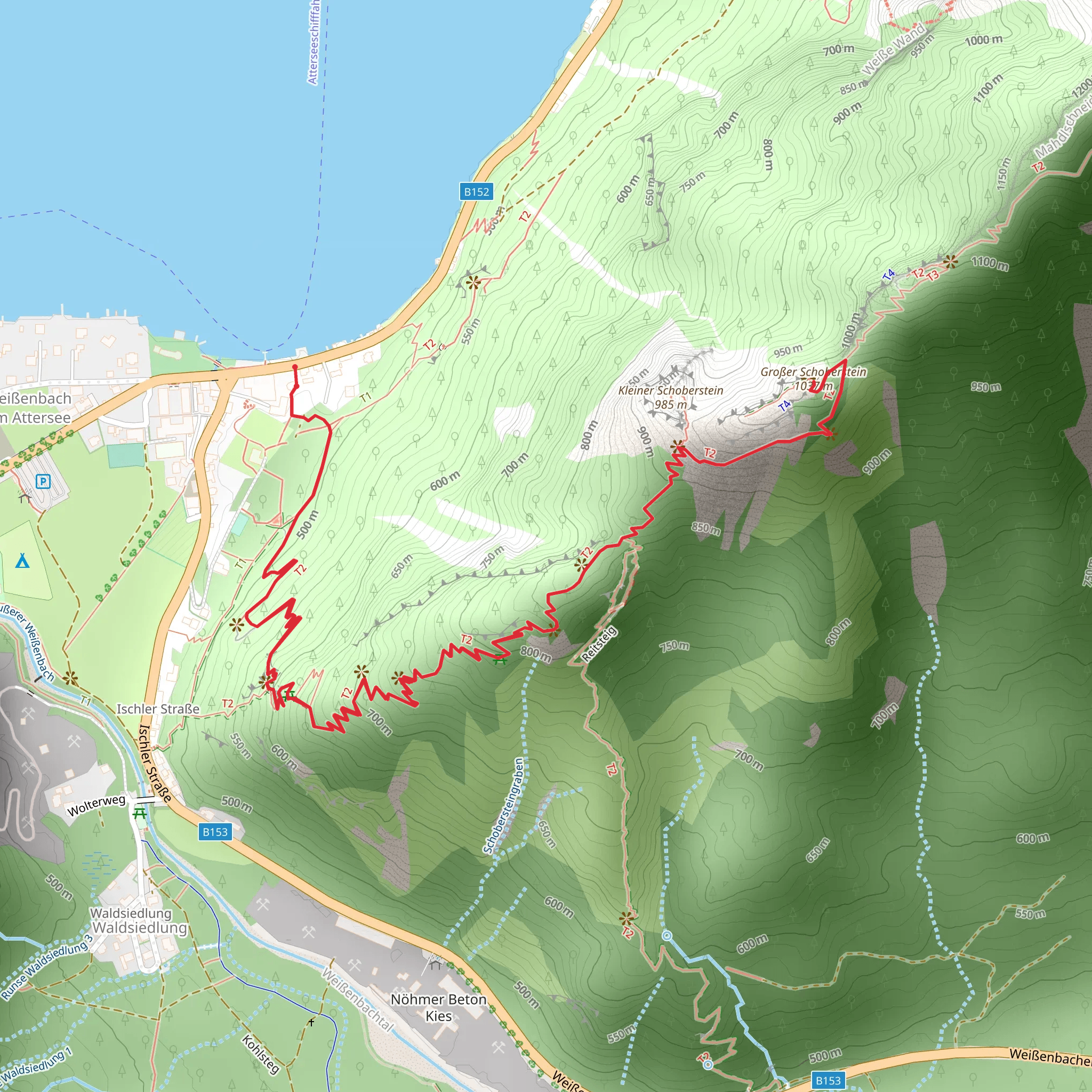 Schoberstein Hike mobile static map