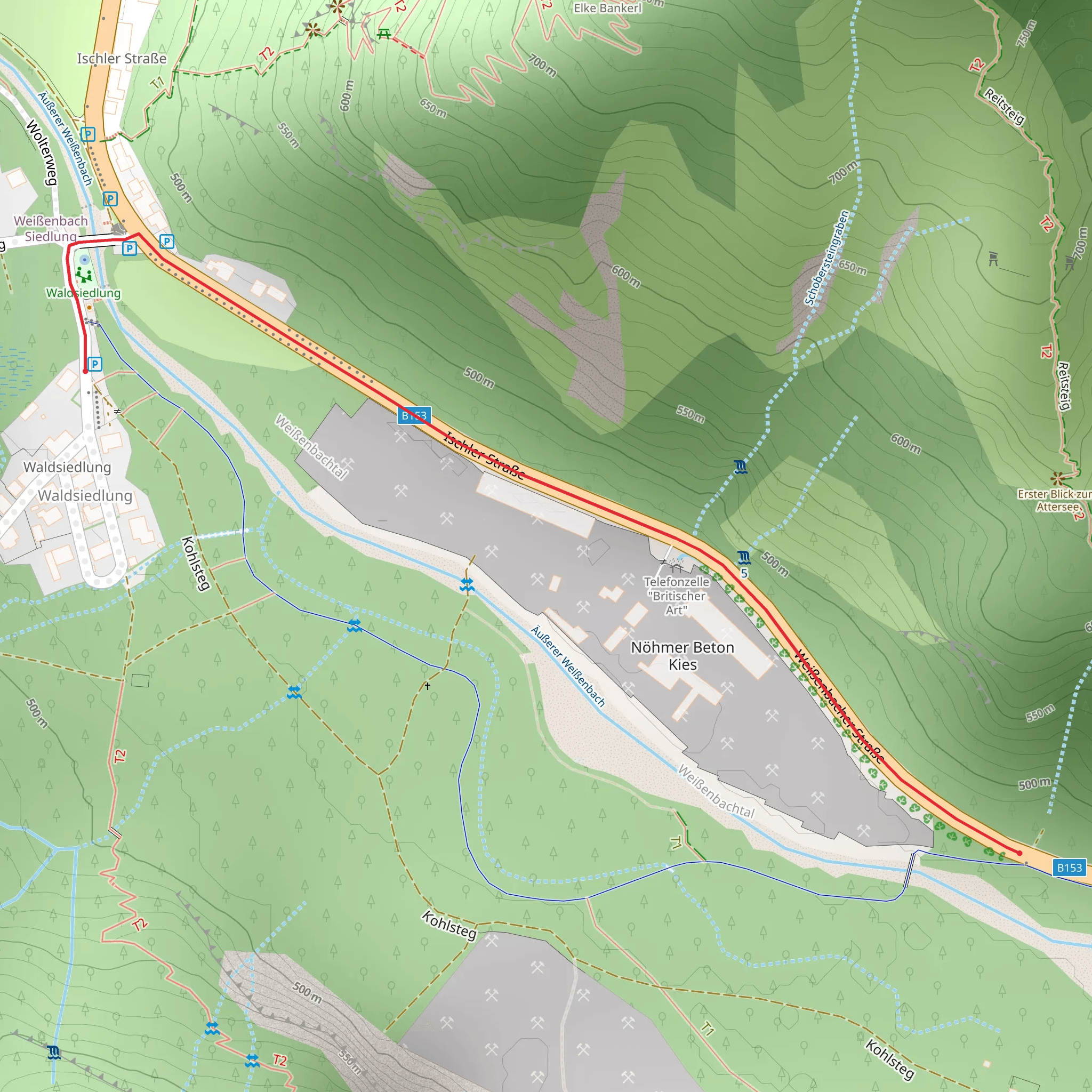Nixenfall Hike mobile static map