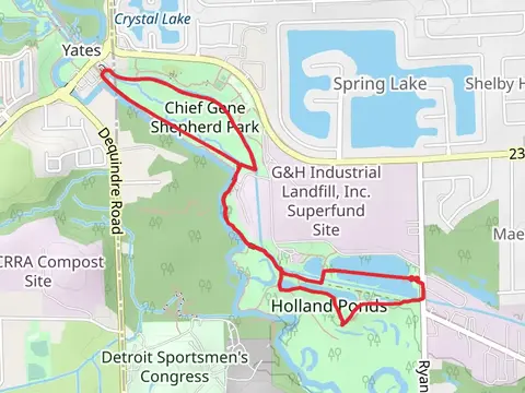 Chief Gene Shepherd Park to Holland Ponds Loop