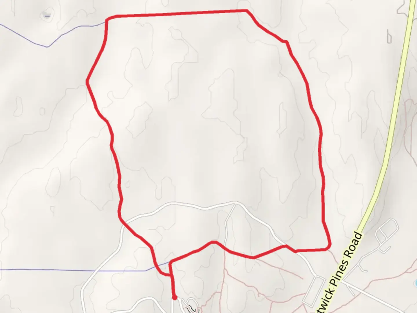 An image depicting the trail Monarch Drive Loop - North and its surrounding area.