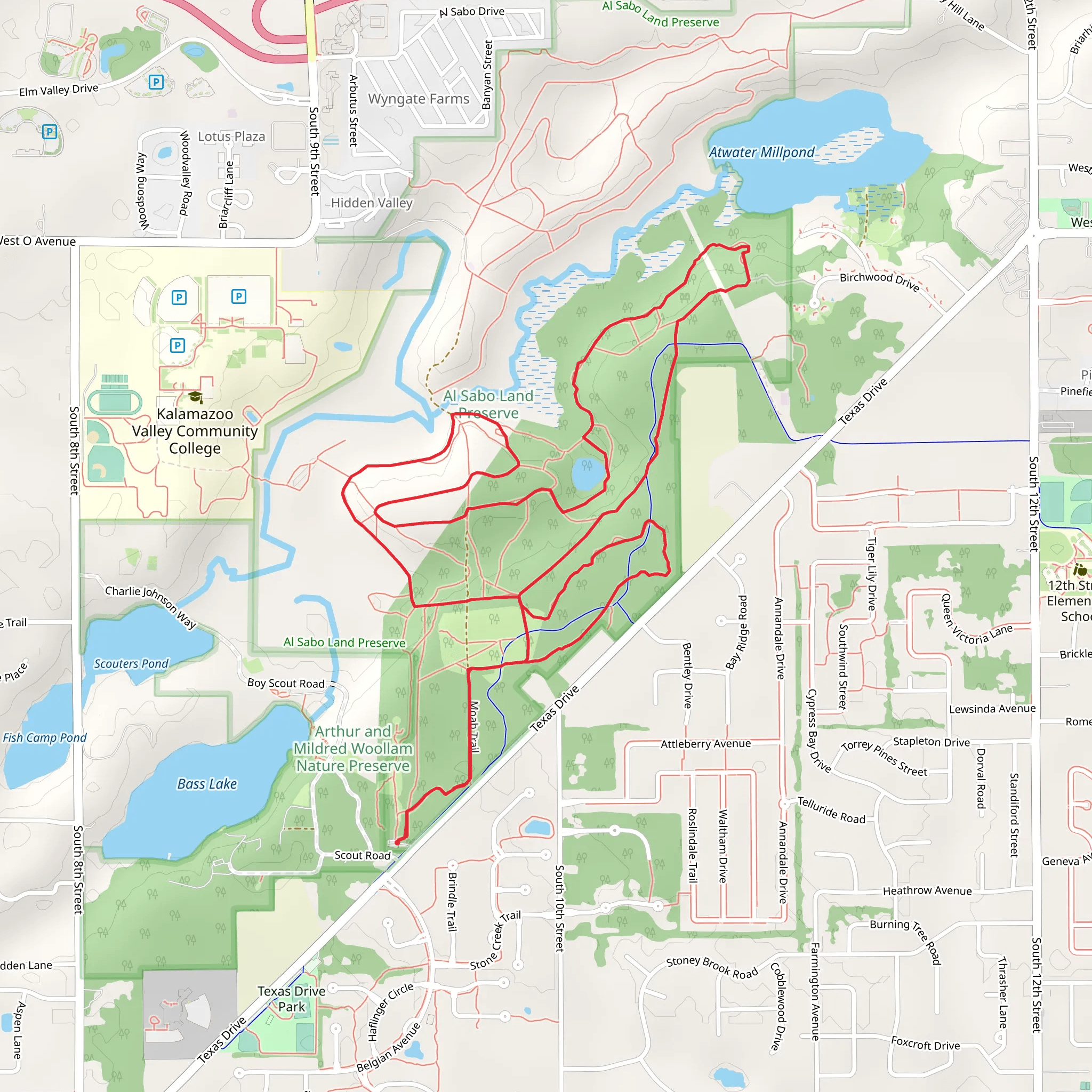 Moab - Atwater - Lookout Loop Trail mobile static map