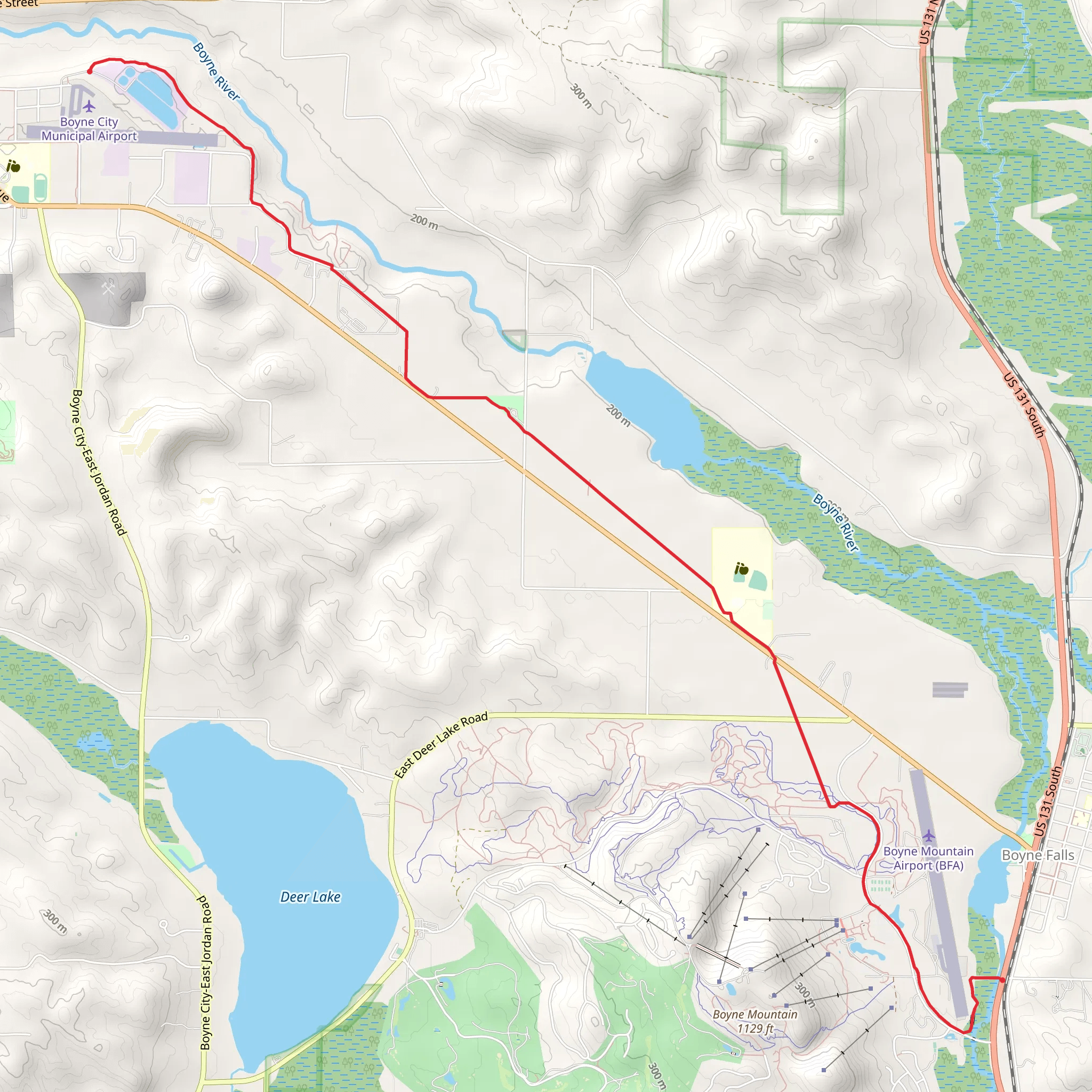 Boyne Valley Trailway mobile static map