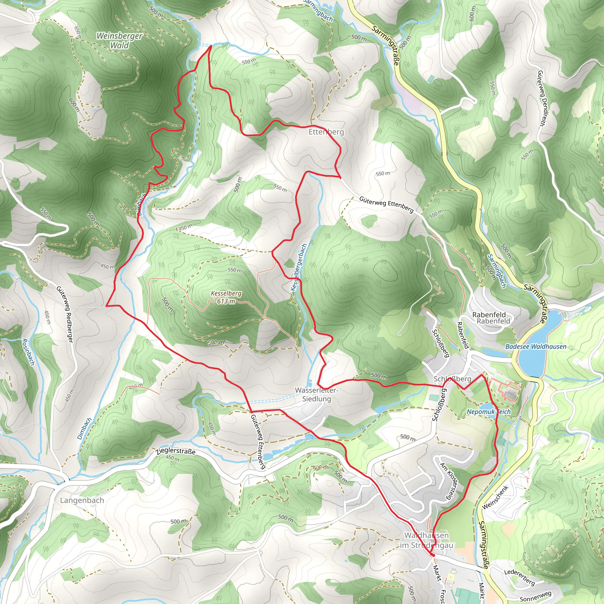 Zwickelgraben Loop mobile static map