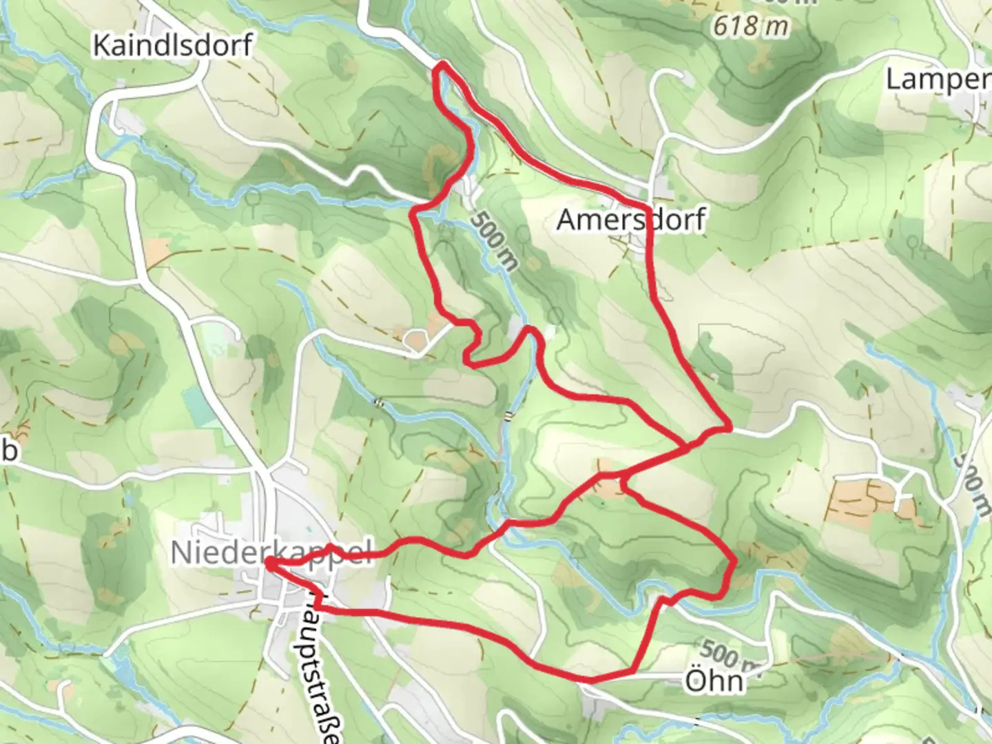 An image depicting the trail Mühlenweg - Footpath and its surrounding area.