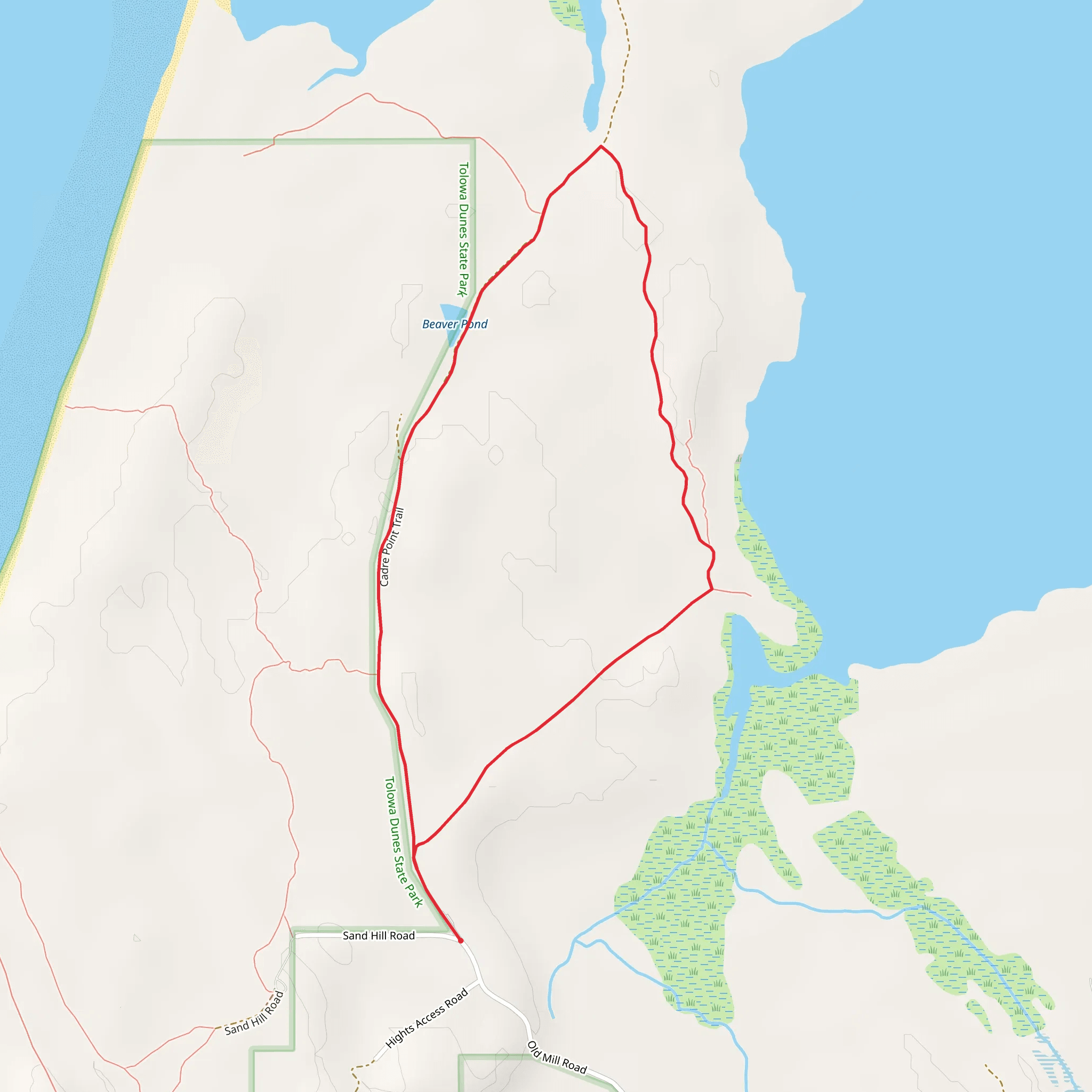 Old Mill Road Loop mobile static map